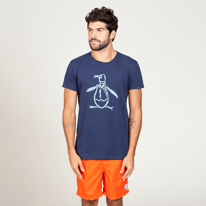 Camiseta Estampada Marinho Original Penguin