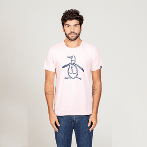 Camiseta Estampada Original Penguin Rosa