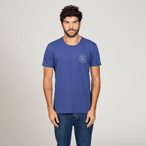 Camiseta Estampada Carimbo Original Penguin  Roxa