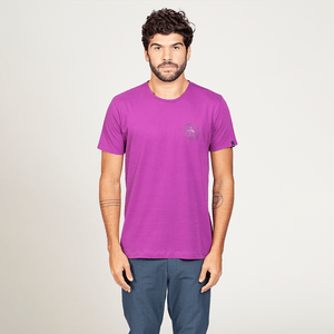 Camiseta Estampada Carimbo Original Penguin  Magenta