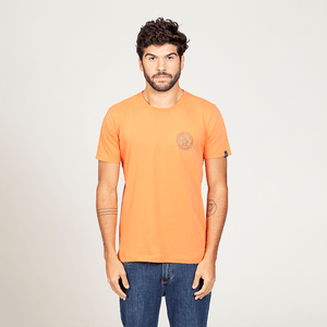 Camiseta Estampada Carimbo Original Penguin  Laranja