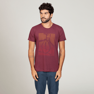 Camiseta Estampada Degradê Original Penguin Vinho