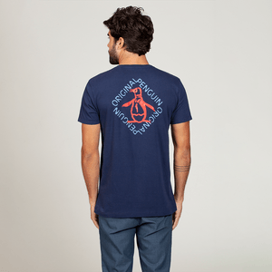 Camiseta Penguin Front Back Marinho