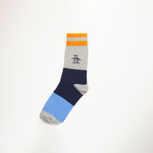 Meia  Listras Azul Cobalto Original Penguin