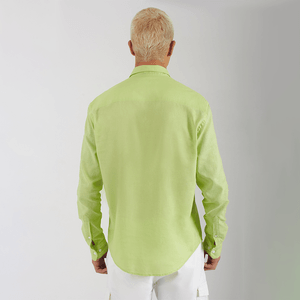 Camisa Cambraia de Linho Original Penguin Verde