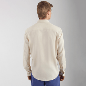 Camisa Cambraia de Linho Original Penguin Areia