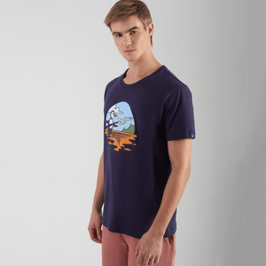 Camiseta Estampada Airplane Original Penguin Marinho