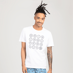 Camiseta Estampada Original Penguin Branca