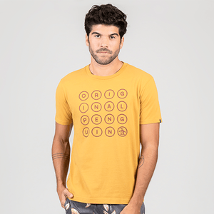 Camiseta Estampada Original Penguin Mostarda