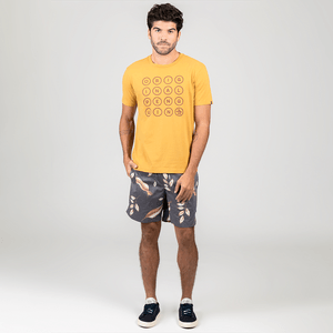 Camiseta Estampada Original Penguin Mostarda