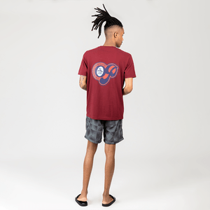 Camiseta Estampada Frente/Costas Original  Penguin Vinho