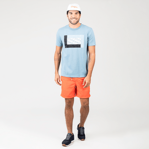 Camiseta Estampada Original Penguin Azul Claro