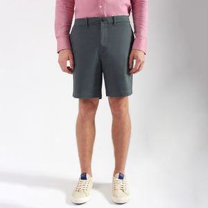 Bermuda Chino de Sarja Verde Escuro Acinzentado Original Penguin
