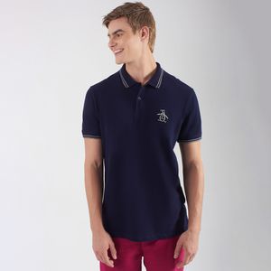 Polo Piquet Marinho Original Penguin