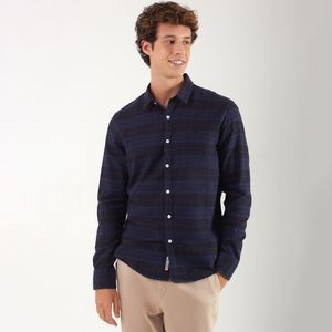 Camisa de Flanela Xadrez Original Penguin Marinho