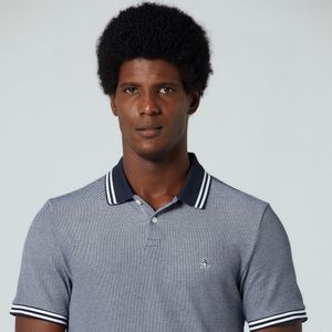 Polo Piquet Binado Azul Marinho Original Penguin