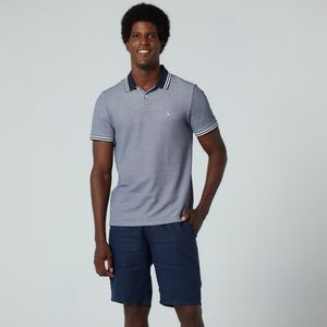 Polo Piquet Binado Azul Marinho Original Penguin