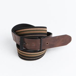 Cinto de elástico dupla face café Original Penguin