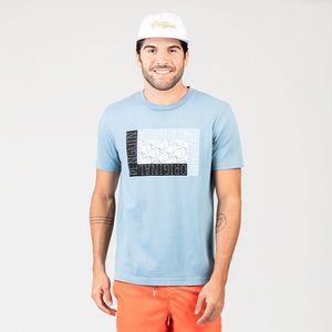 Camiseta  Estampada Original Penguin Azul Acinzentado