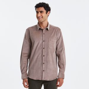 Camisa Veludo Cotelê Marrom Original Penguin