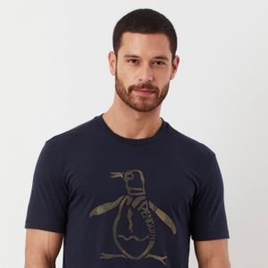 Camiseta Estampada Marinho Original Penguin