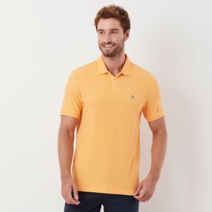 Polo Piquet Patch Laranja Original Penguin