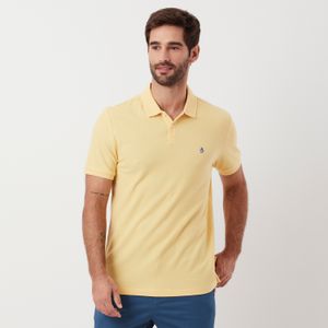 Polo Piquet Patch Amarela Original Penguin