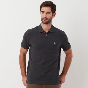 Polo Piquet Patch Chumbo Original Penguin