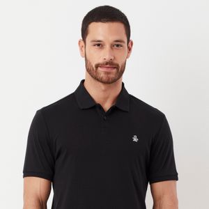 Polo Interloque Preta Original Penguin