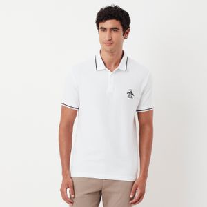 Polo Piquet Mega Patch Branca Original Penguin