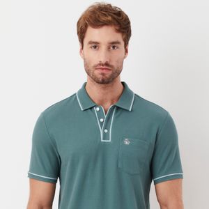 Polo Piquet Patch Verde Original Penguin