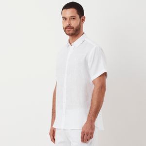 Camisa de linho Branca Original Penguin