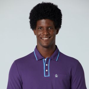 Polo Piquet Roxa Original Penguin