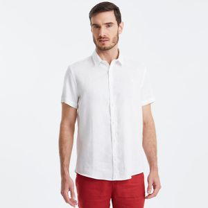 Camisa Linho Branca Original Penguin