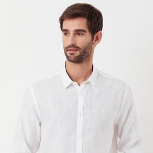Camisa de linho Branca Original Penguin