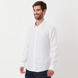 Camisa de linho Branca Original Penguin