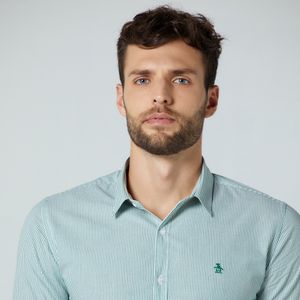 Camisa Tricoline Verde Original Penguin