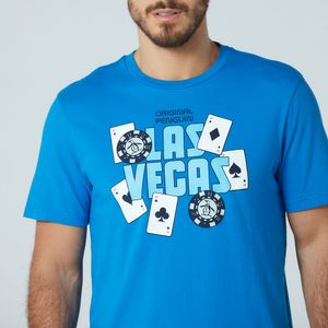 Camiseta Estampada Azul Original Penguin