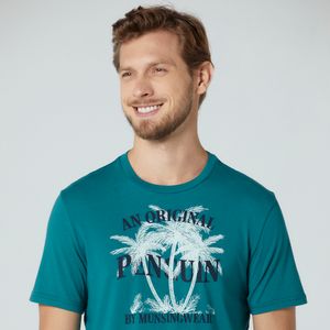 Camiseta Estampada Verde Original Penguin