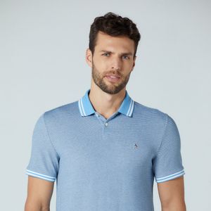 Polo Piquet Binado Azul Original Penguin