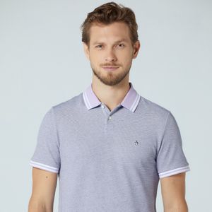 Polo Piquet Binado Lilás Original Penguin