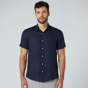 Camisa de linho Marinho Original Penguin