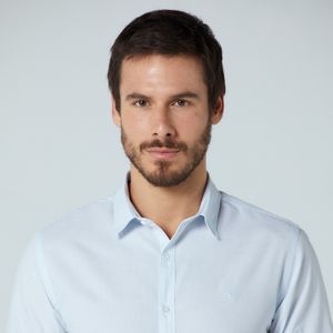 Camisa Tricoline Azul Original Penguin
