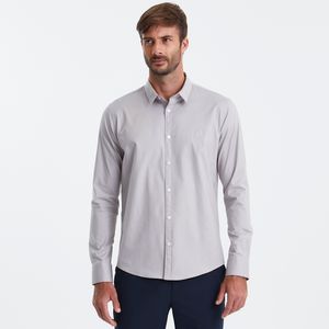 Camisa Oxford Cinza Claro Original Penguin