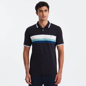 Polo Interloque Preta Original Penguin