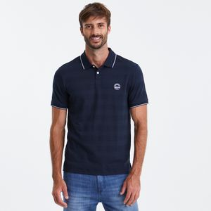 Polo Jacquard listrada marinho Original Penguin