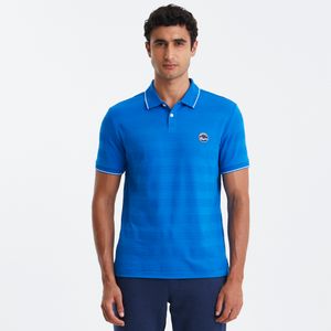 Polo Jacquard listrada Azul Original Penguin