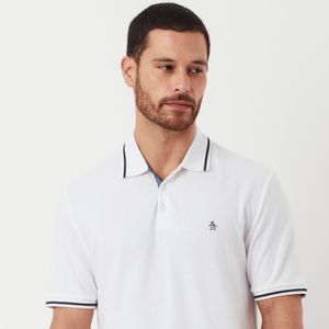 Polo Piquet Flamê Branca Original Penguin