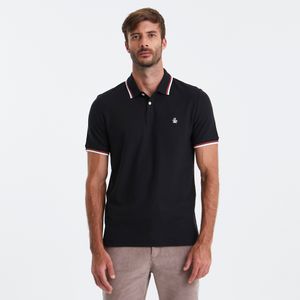 Polo Piquet Preta Original Penguin