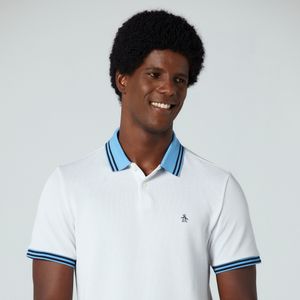 Polo Piquet Binado Branca Original Penguin